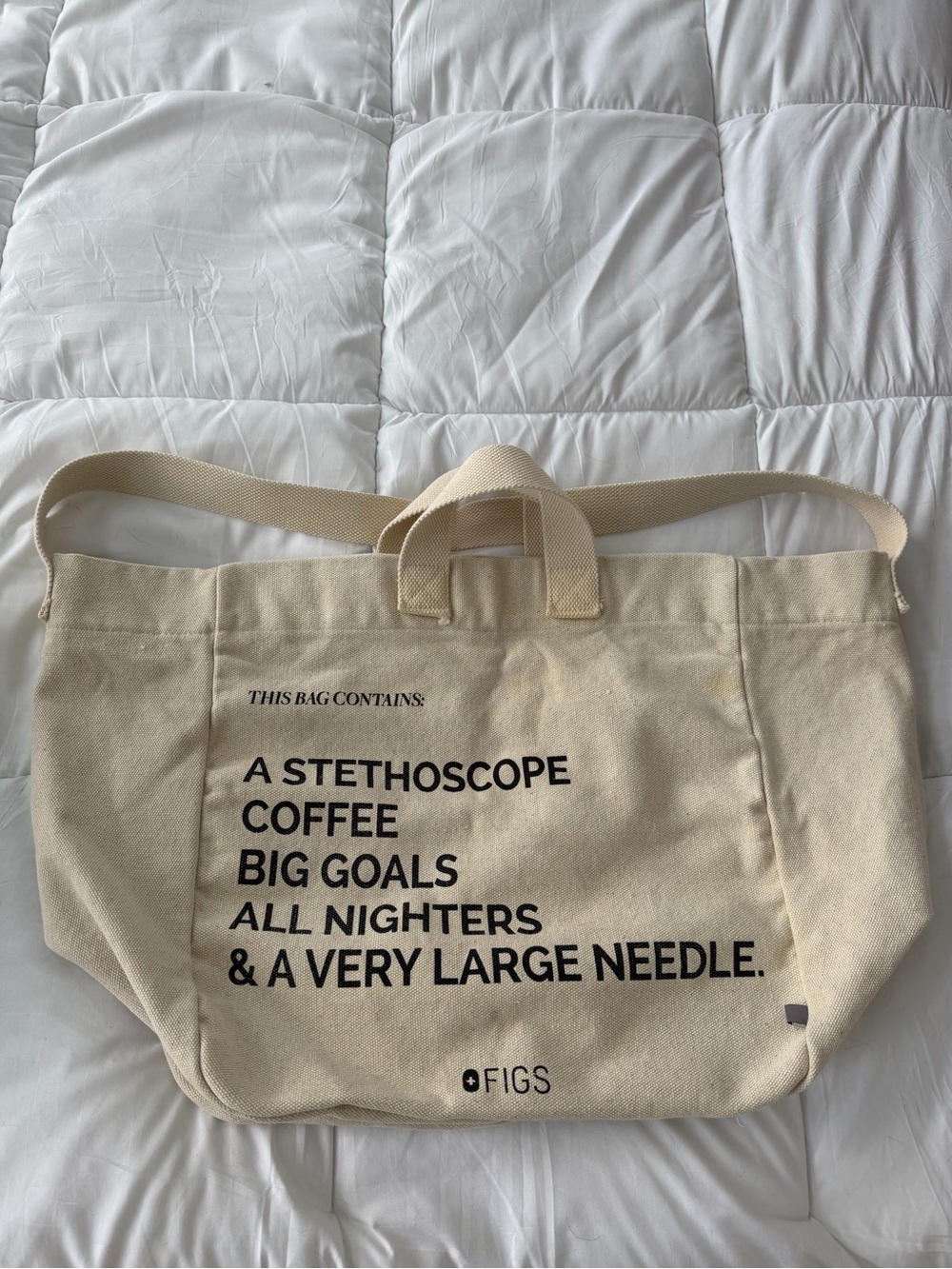 Fig’s Original Beige Canvas Bag